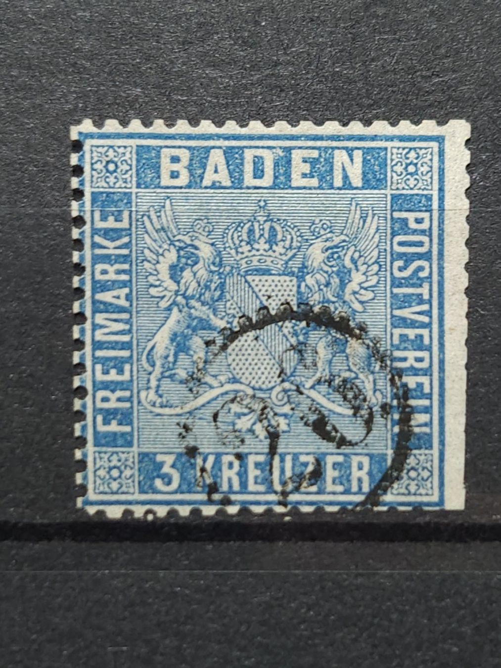 Tutti i francobolli: AD Baden Nr. 10 a gestempelt 90 Fr – Usato da Kriens venduto da Nidfeld45