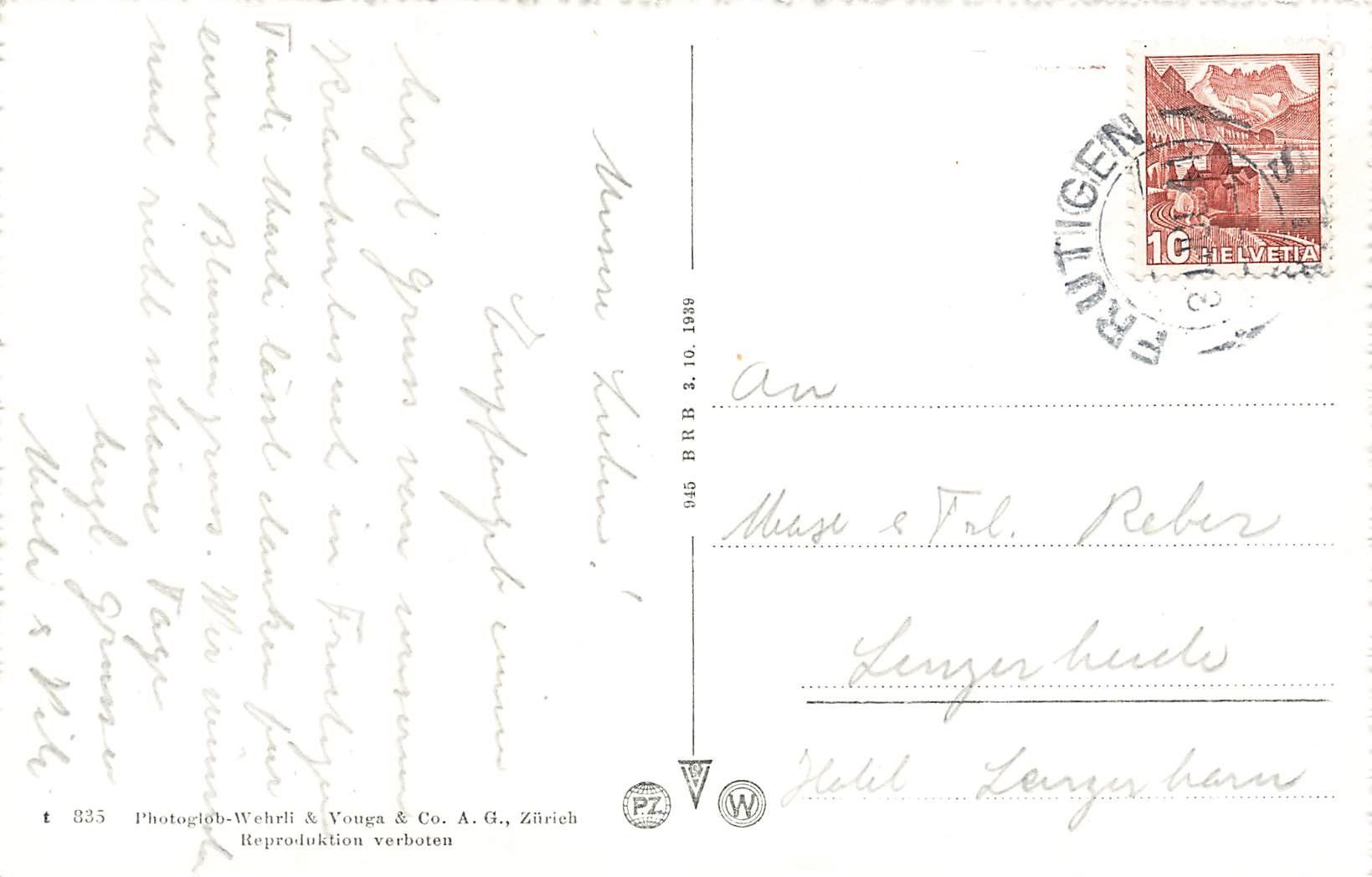 Cartoline postali: Frutigen Kirche – Usato da Schwyz venduto da Seffi56 1