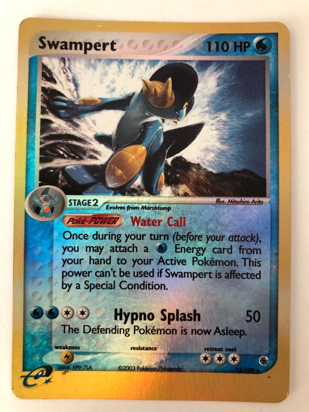 Pokémon Sammelbilder & Trading cards: Swampert Reverse Holo -  EX Rubin & Saphir - Pokemon – Gebraucht aus Nussbaumen AG von Bika-Shop