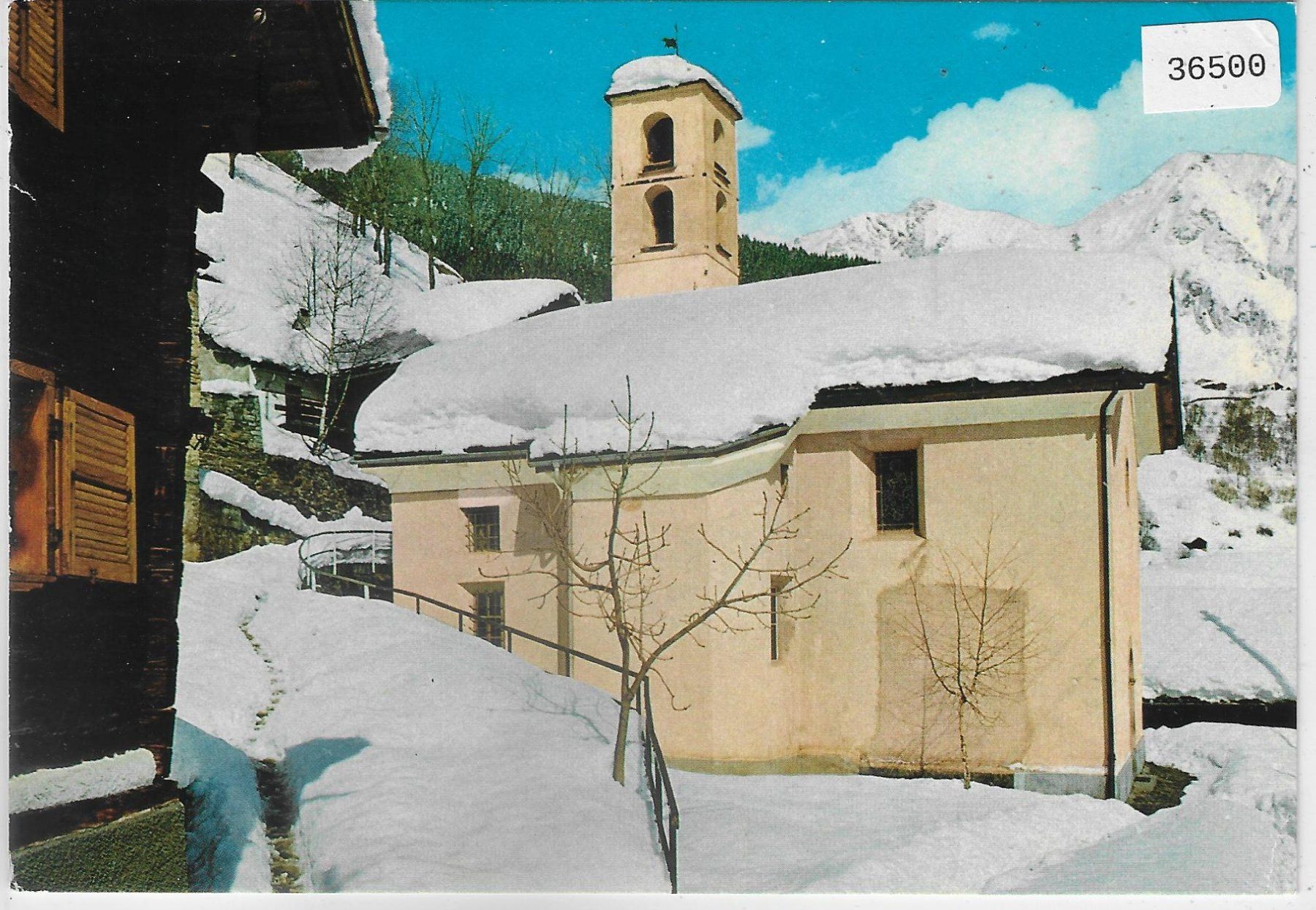 Cartoline postali: Campello - Chiesa Parrocchiale im Winter – Usato da Ettingen venduto da Kartenplanet