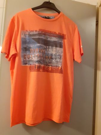 T-Shirt orange Grösse S Motiv Druck Havana