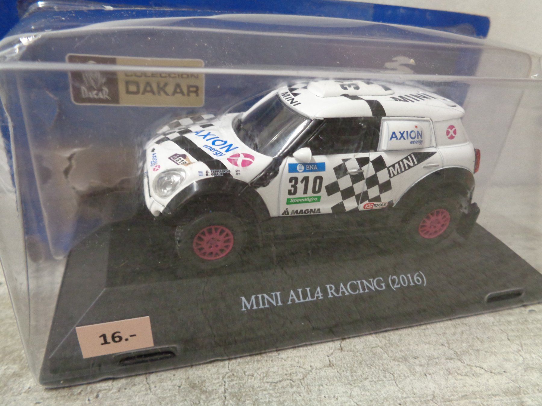 Modellini d'auto: Altaya 1:43 Rallye Dakar Mini ALL4 2016 – Nuovo e nell'imballaggio originale da Reconvilier venduto da rallycar 1