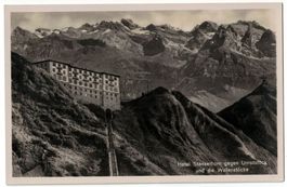 Hotel Stanserhorn mit Stempel der Elektr. Bergbahn