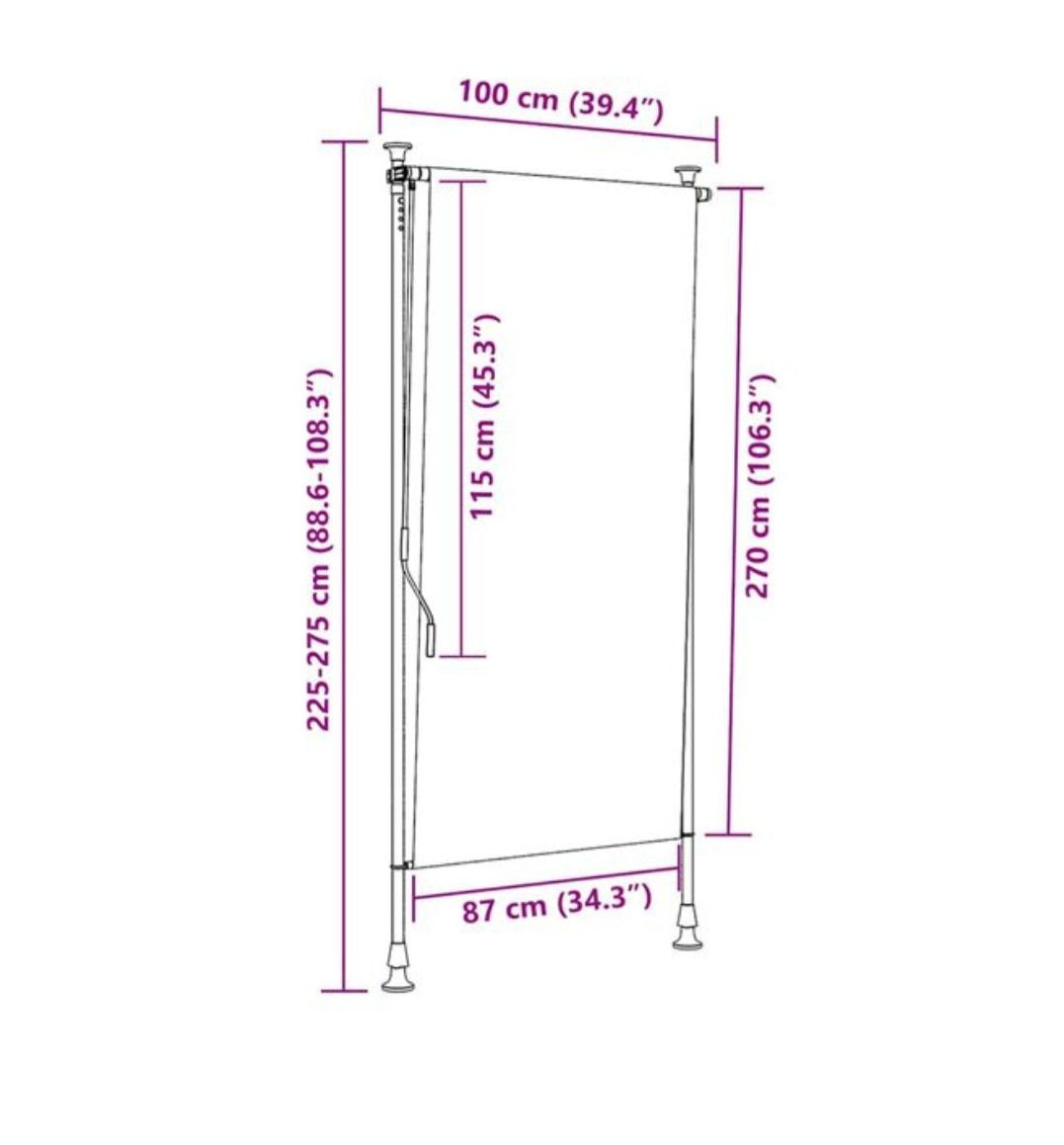 Tende da sole: Aussenrollo 100x 270cm – Nuovo e nell'imballaggio originale da Etziken venduto da kre_c6vd 2