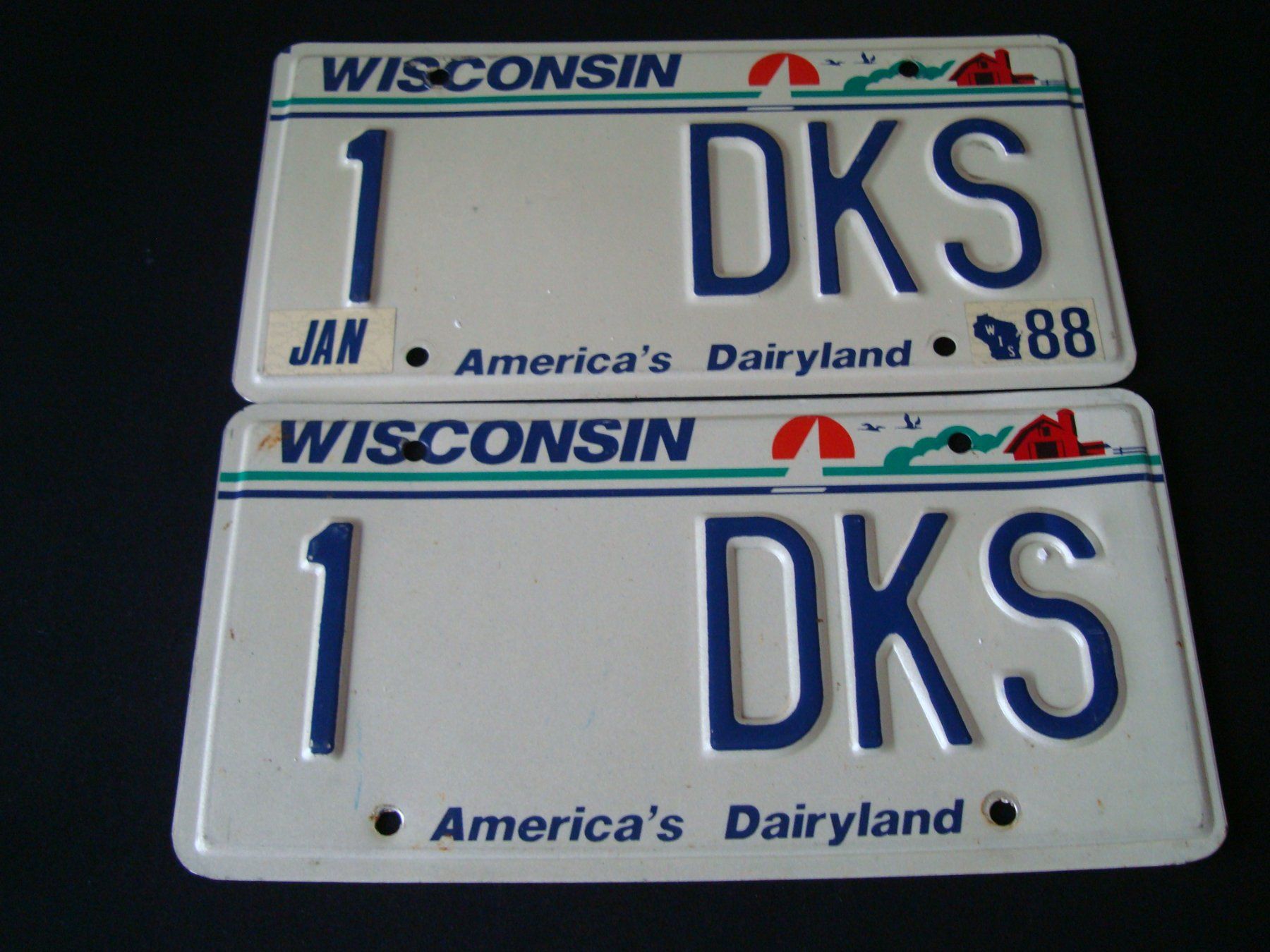 Schilder: WISCONSIN 1 DKS – Gebraucht aus Scherz von 5246