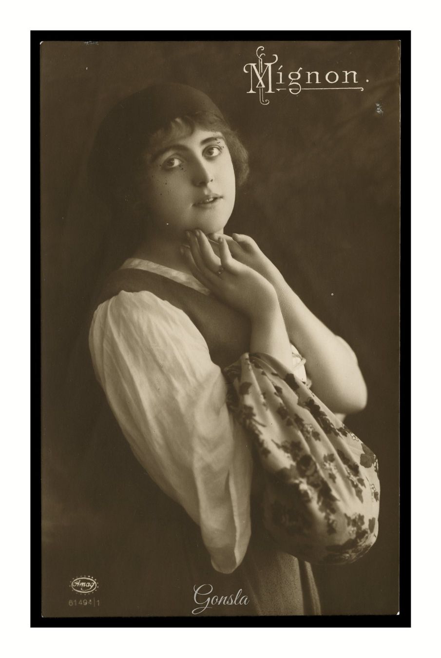Cartoline postali: FEMME - 1917 "Mignon" – Usato da Onex venduto da Lagorel01
