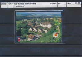 1997 Pro Patria, Markenheftchen, ** postfrisch