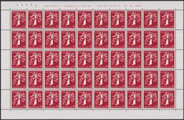 1939, Nr.238z (LANDI 39) Bogen postfrisch **. K: 250.-