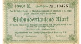 Stollberg 100000 Mark 01.09.1923 VZ-VZ++