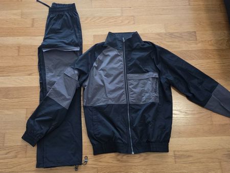 Completo sportivo Siksilk, nero e grigio - Taglia M