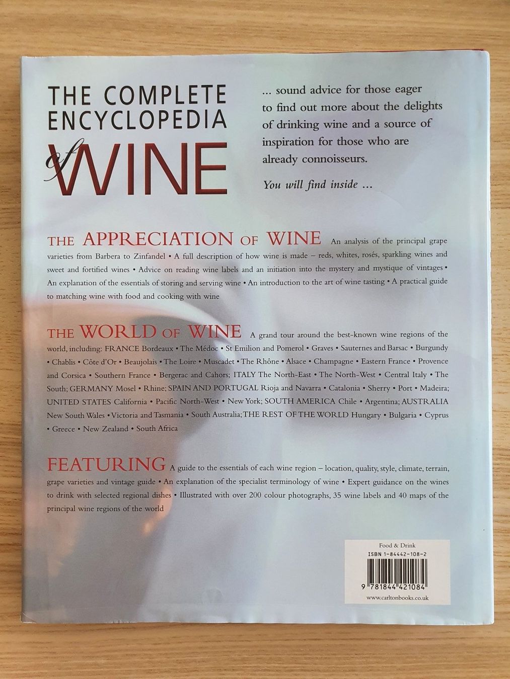 Libri: The Complete Encyclopedia of Wine - Robert Joseph – Nuovo (secondo la descrizione) da Thun venduto da Zuzi84 1