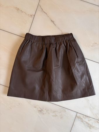 AllSaints Lederrock braun Grösse 36