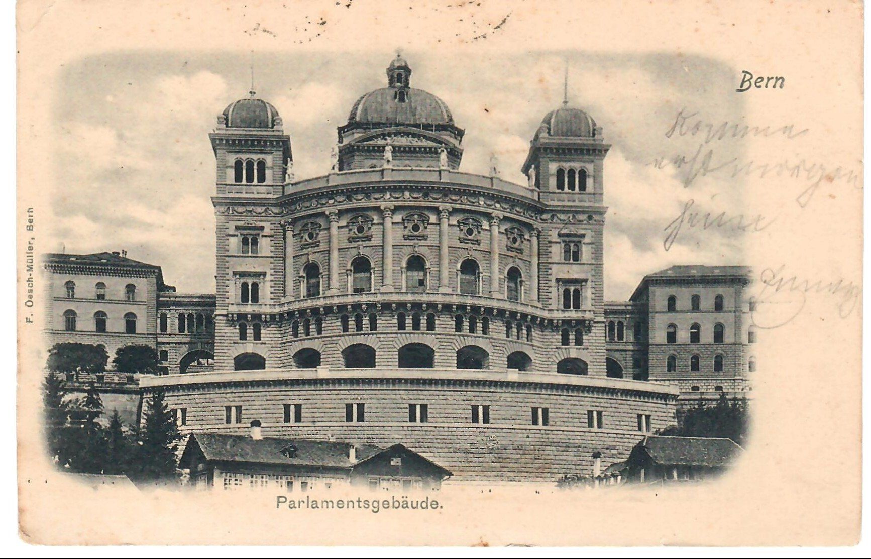 Ansichtskarten: Bern Bundeshaus – Gebraucht aus Zweisimmen von jakobsweg