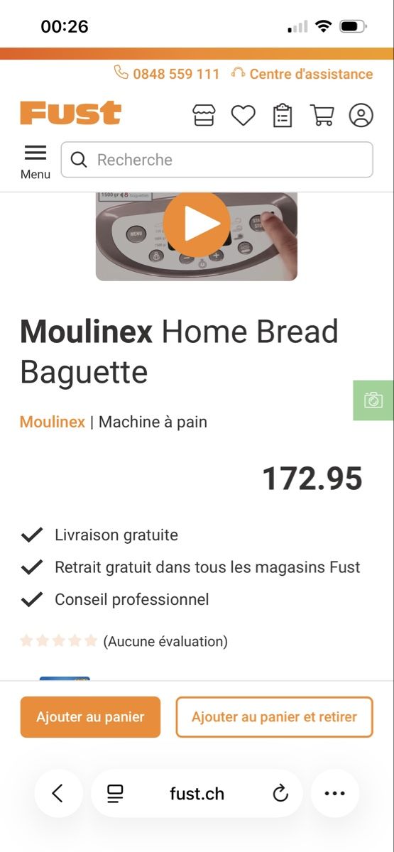 Moulinex Appareils de cuisine: Machine à pain Moulinex Home breaks – D'occasion à Fribourg par C.Ro 1