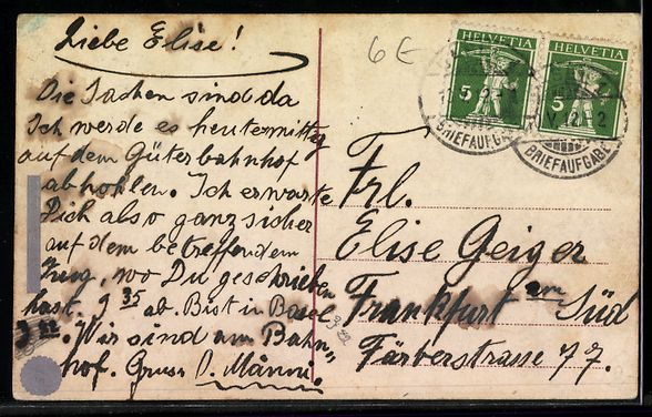 Cartoline postali: Passepartout-AK Basel, Münster mit Pfal – Usato da Berlin venduto da bartko-reher 1