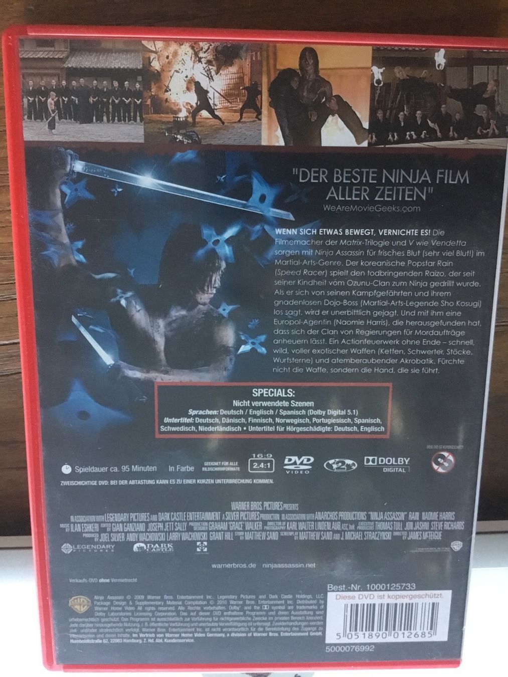 Tutti i DVDs: Ninja Assassin DVD - Actionfilm – Usato da Thierachern venduto da sweden08 1