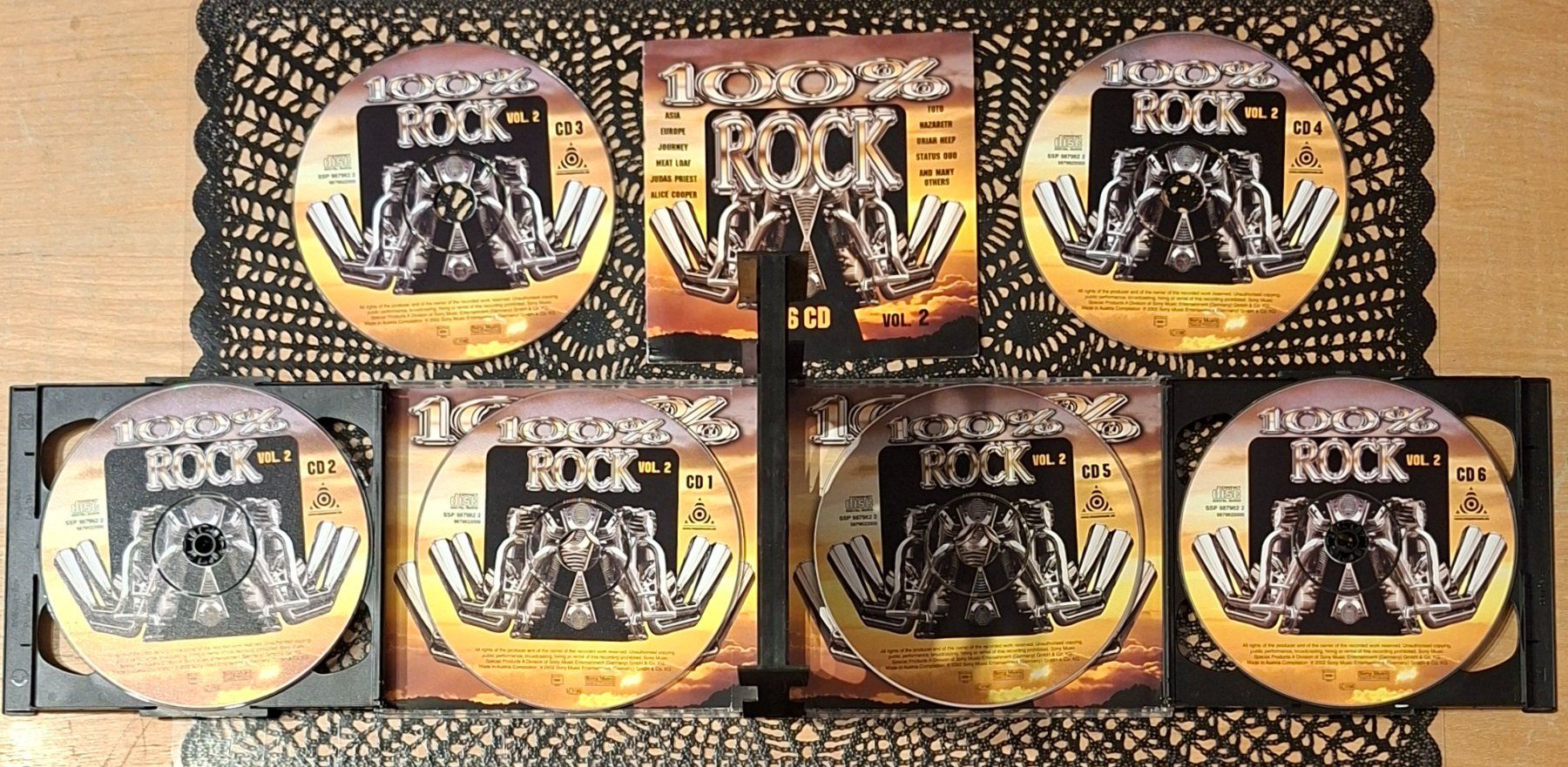 CDs: 100% Rock Vol.02, 6CD Rock Hit Compilation Sampler 2002 – D'occasion à Schönenberg TG par breiti12 2