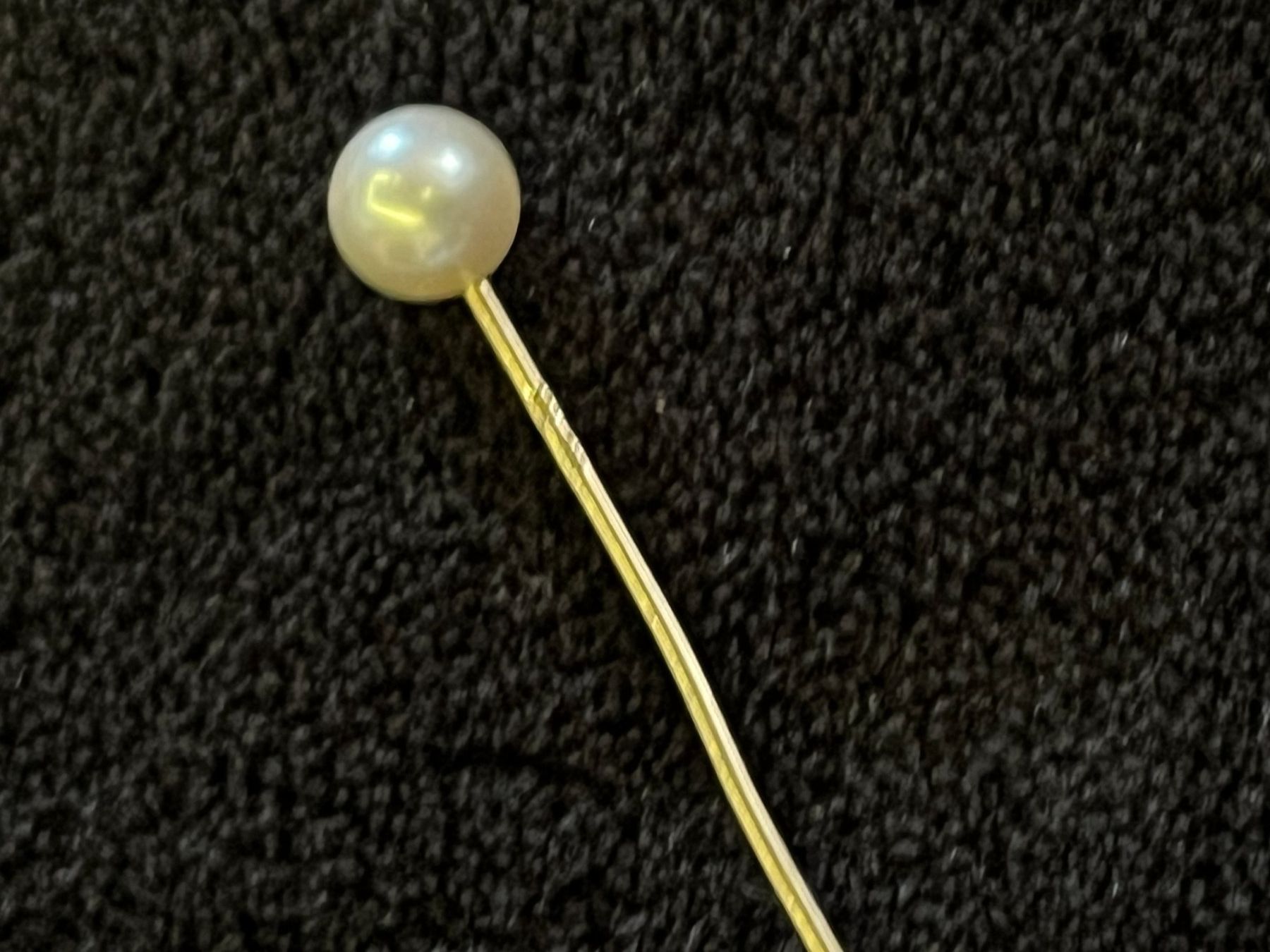Broschen & Nadeln: Nadel Perle Gold 585 – Gebraucht aus Bettwiesen von wicking27