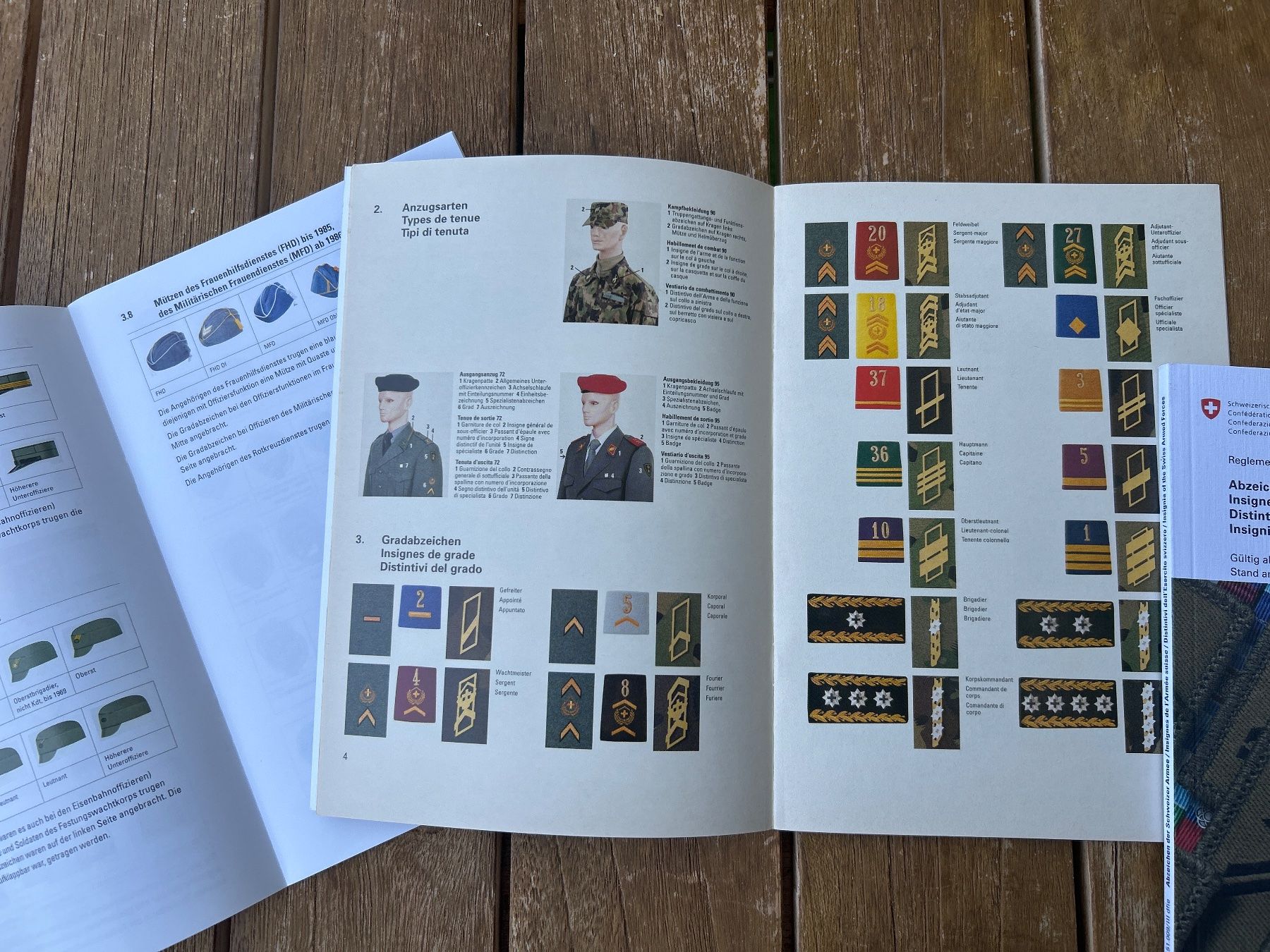 Armée suisse Uniformes: 3 Reglemente Schweizer Armee Abzeichen – Neuf (Voir description) à Hausen am Albis par MACV62 2