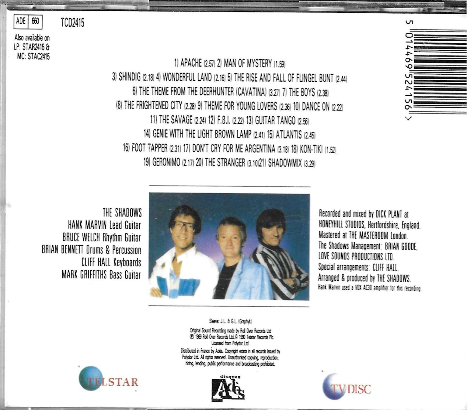 CD: The Shadows - At Their Very Best – Usato da Savagnier venduto da Ne2065 1