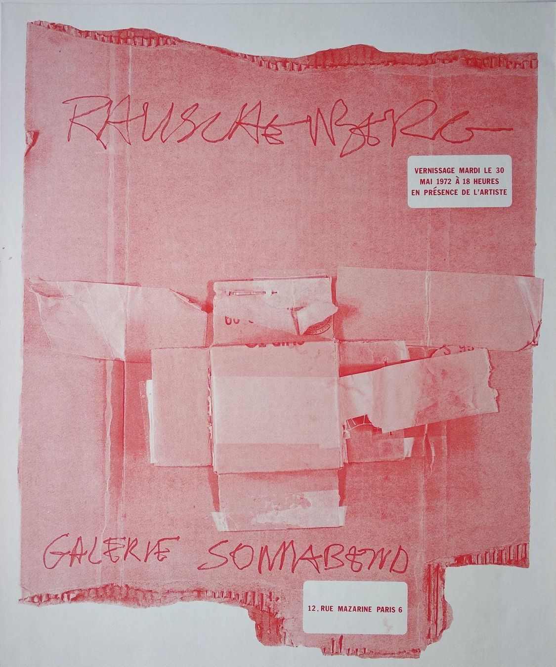 Poster & Bilder: ROBERT RAUSCHENBERG - GALERIE SONNABEND – Gebraucht aus Goldach von Gaip