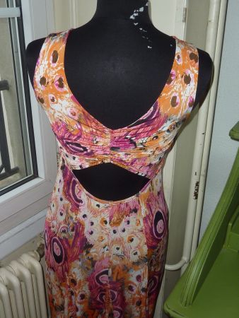robe longue dos ouvert coloré L ESTIVAL marque JUS D'ORANGE