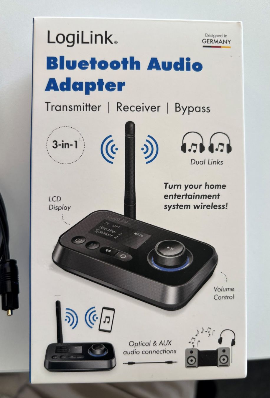 Laufwerke & Adapter: LogiLink Bluetooth Audio Adapter 3-in-1 - Neuwertig! – Gebraucht aus Rodersdorf von daCola01 1