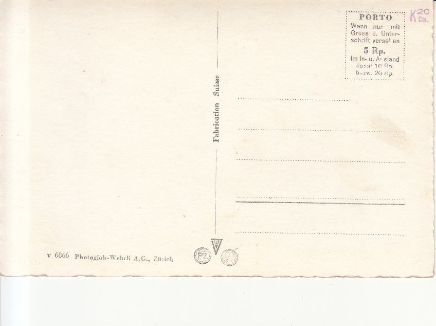 Cartoline postali: Gstaad ca. 1945 – Usato da Bürglen TG venduto da StampGraf 1