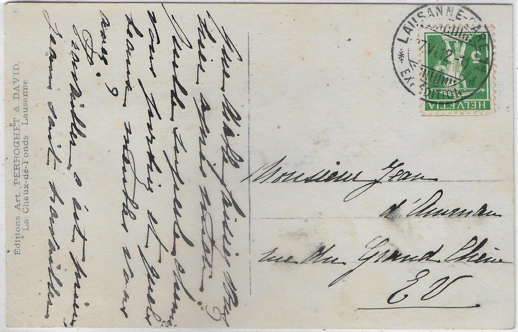 Cartoline postali: Ouchy-Lausanne - Savoy Hotel – Usato da Ettingen venduto da Kartenplanet 1