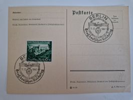 Deutsches Reich Postkarte Briefmarke 1939