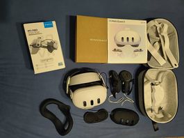 Meta Quest 3 VR Brille + BoboVR M3 Pro Kopfband plus Zubehör