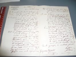 ITALIA 1892 Handschriftl. Brief AVV. ANDINA FILIPPO MENAGGIO
