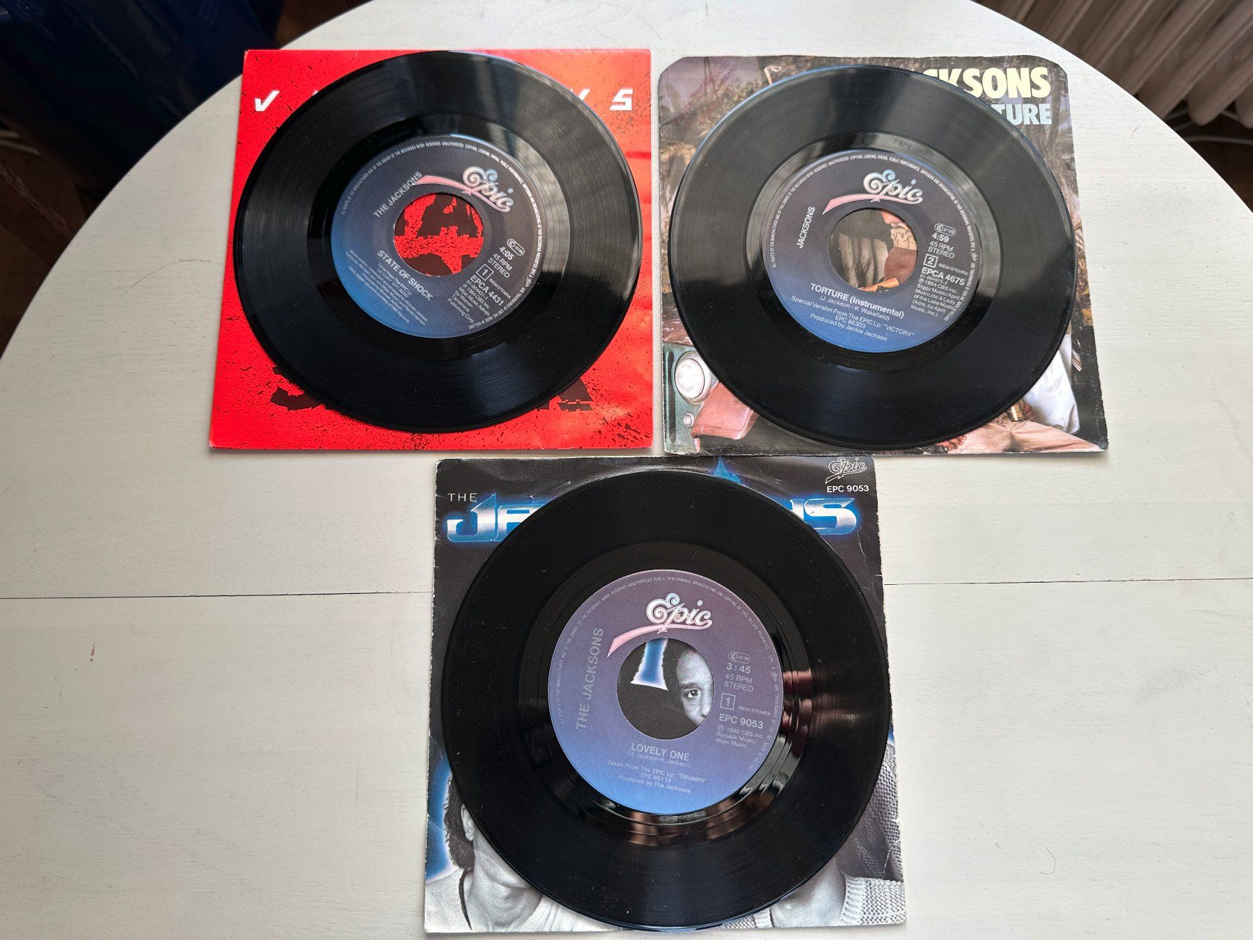 Dischi in vinile: JACKSONS MICHAEL JACKSON tolle rare Single Kult MICK JAGGER – Usato da Basel venduto da Partridge 2