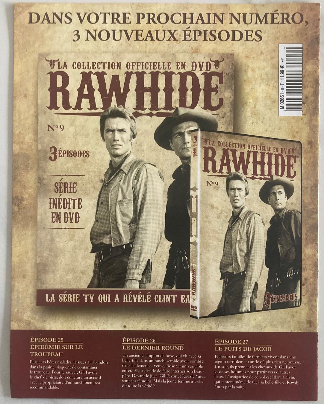 Tutti i DVDs: CLINT EASTWOOD - RAWHIDE N°8 – Usato da Poliez-Pittet venduto da Newtown-Records 2