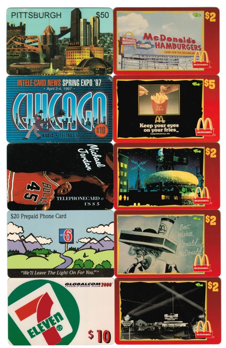 Cartes de téléphone: 10 Telefonkarten USA – D'occasion à Zürich par Tolima194