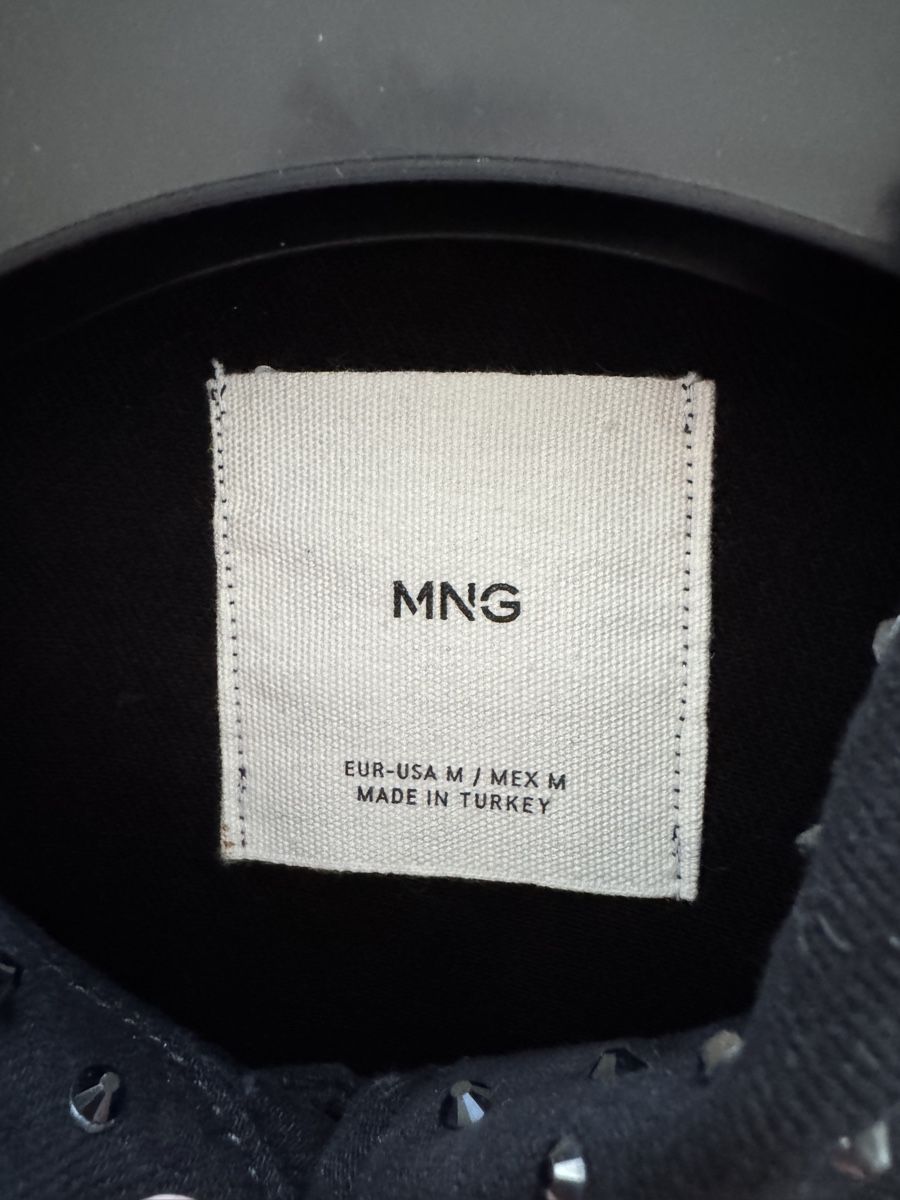 Mango Giacche: Mango studded black denim jacket - size M – Nuovo (secondo la descrizione) da Morges venduto da melz_28 3