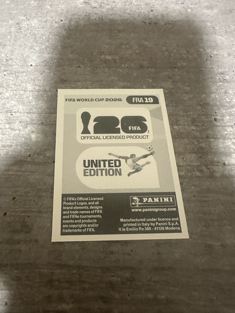Panini Cartes à collectionner: FRA 19 , FIFA WORLD CUP 2026 PANINI – Neuf (Voir description) à Frauenfeld par 1PegPeg1 1