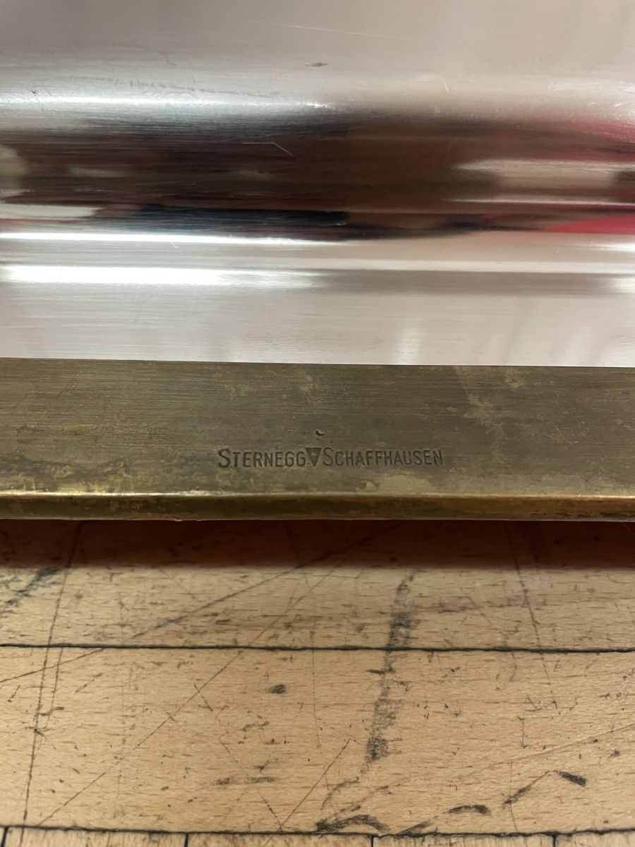 Servierplatten: Kolossales Bronze Serviertablett Brutalismus Tablett vintage – Gebraucht aus Zürich von Vintagewiesel 7