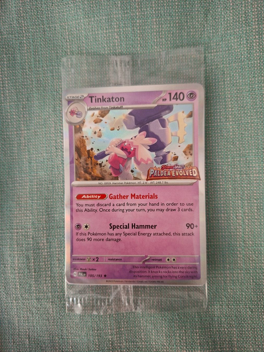 Pokémon Carte collezionabili: Tinkaton Paldea Evolved stamp sealed – Nuovo (secondo la descrizione) da Bellinzona venduto da Pagur