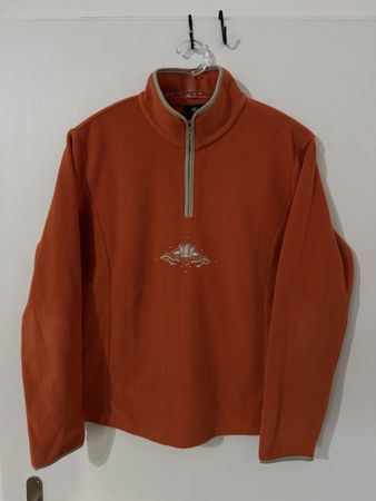 Bogner Vintage Fleece 1/4 zip Orange Herren Grösse M orygina