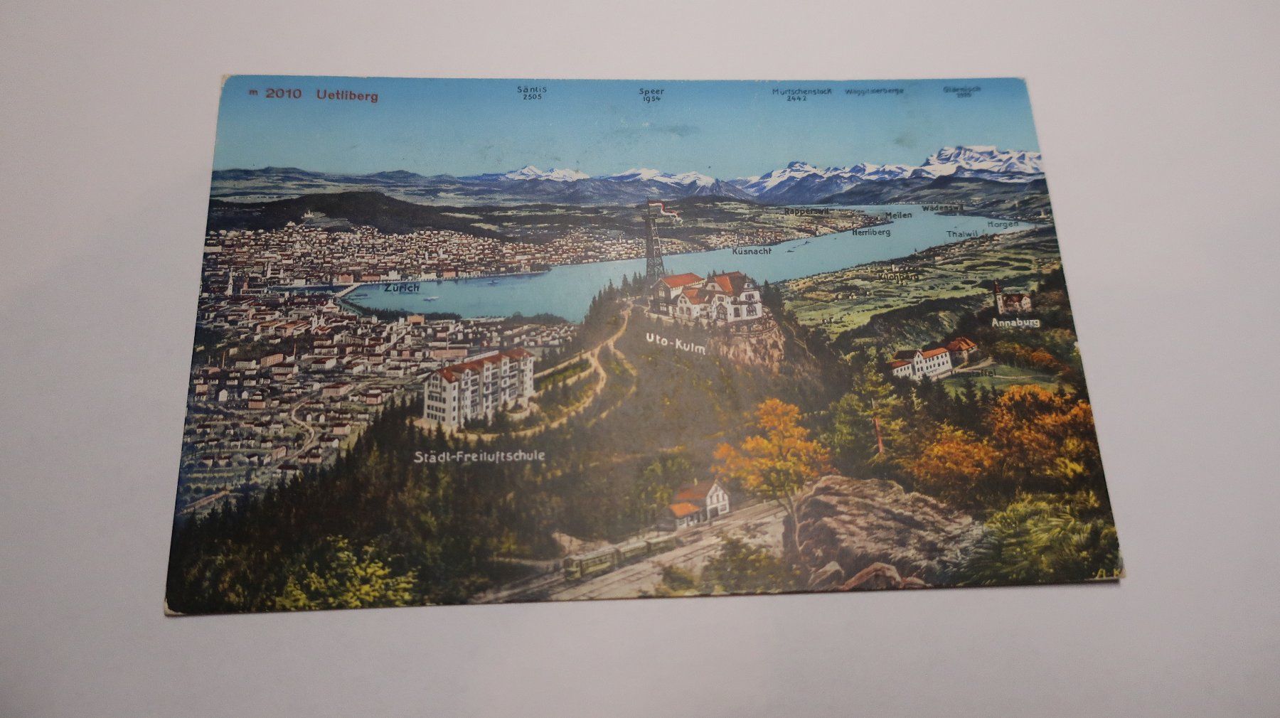 Ansichtskarten: Uetliberg 1938 Panorama – Gebraucht aus Cormoret von Pascalll2001 2