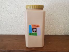 Boîte de conservation en plastique pour le sucre, USA 1970's