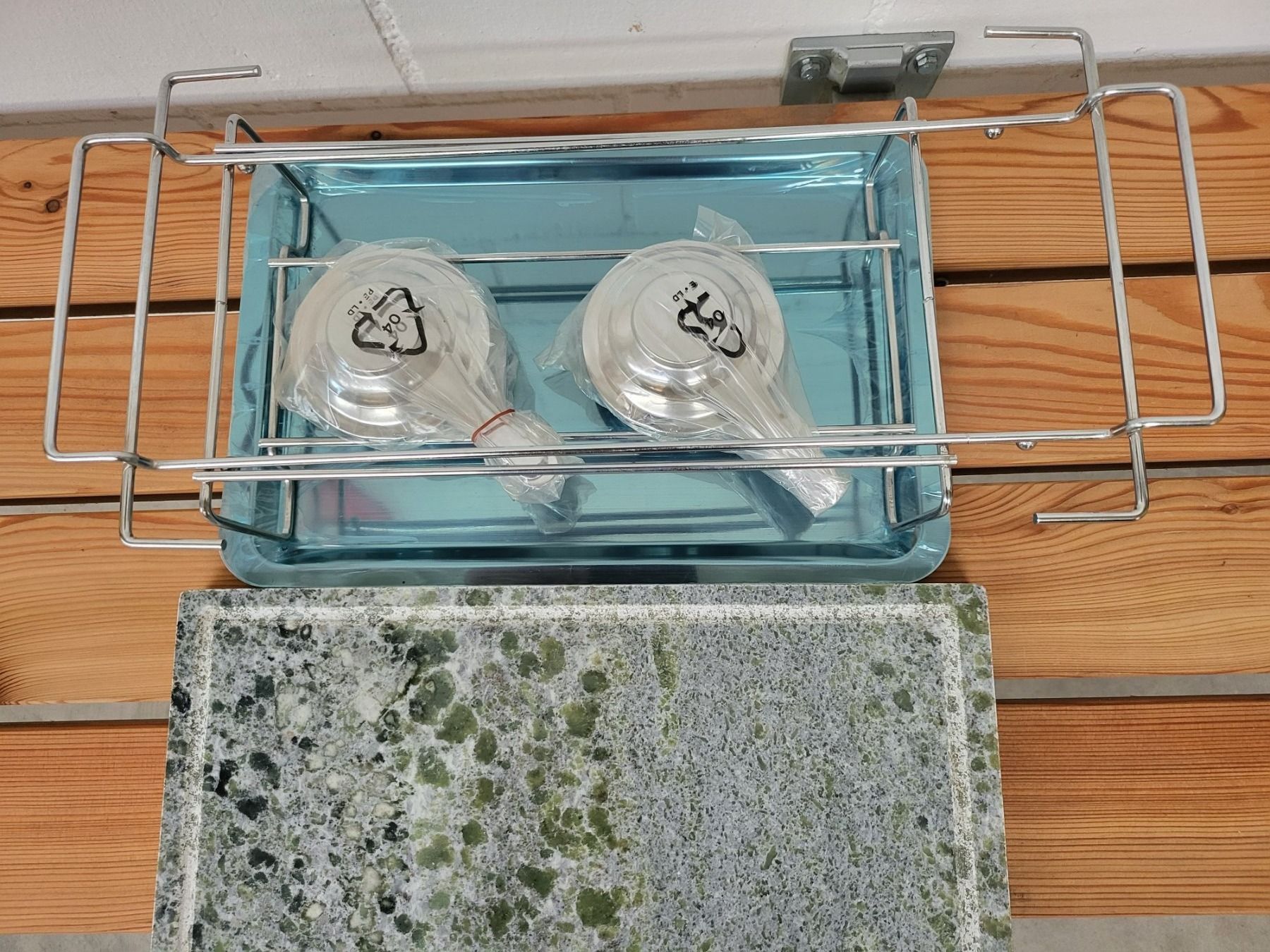 Servierplatten: Doppel-Rechaud mit Hot Stone Grillplatte – Neu (gemäss Beschreibung) aus Hallwil von Dracco 2