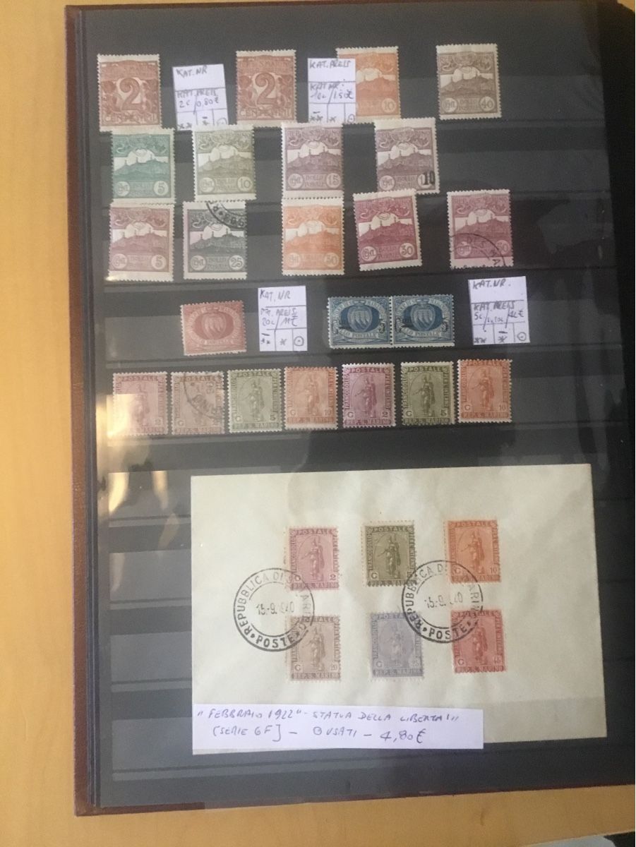 Tutti i francobolli: Lotto 11 San  Marino – Usato da cassina d'agno venduto da Scorti1961 8