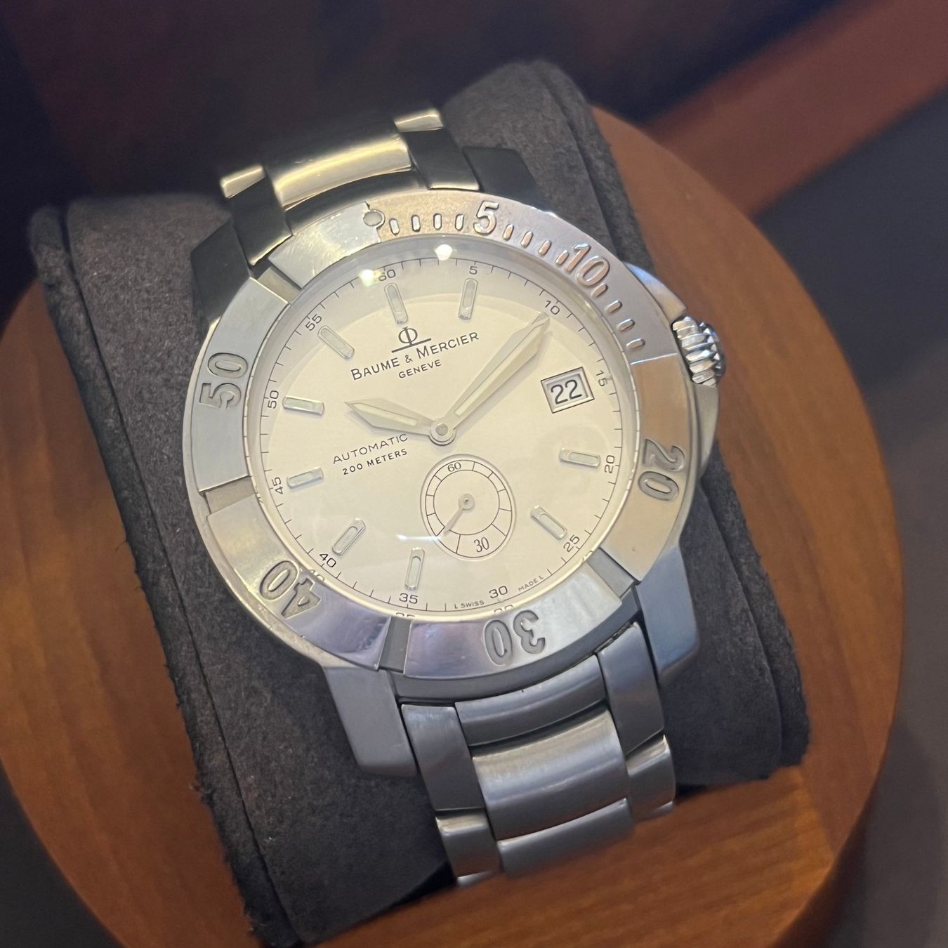 Baume & Mercier Orologi: Baume & Mercier Capeland Diver Automatic 65367 – Usato da Carouge GE venduto da Watchaser 1