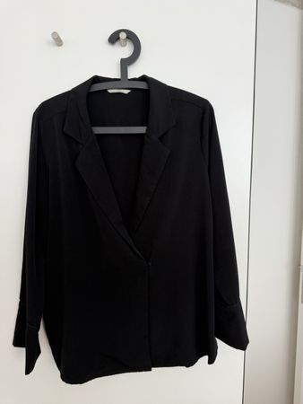 H&M Black Blouse - Smart & Casual Essential, Size 38