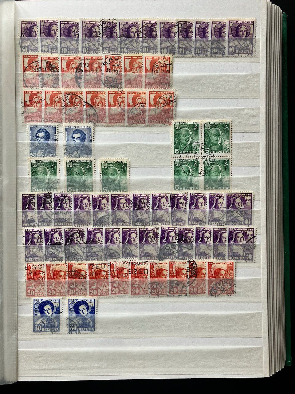 Tutti i francobolli: Pro Juventute Trachtenmädchen 1933-42 – Usato da Nesslau venduto da zueri6 2