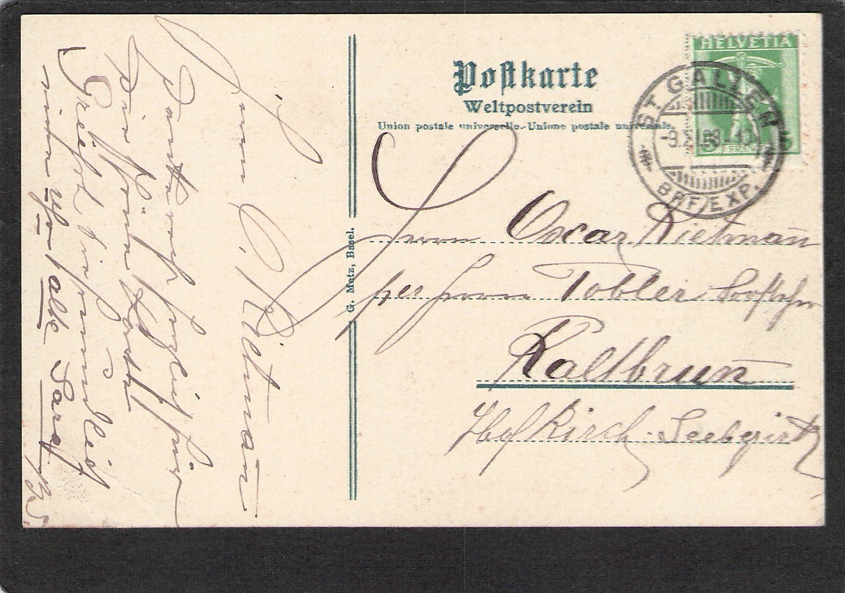 Cartoline postali: -Szenen  Schweiz. Herbstmanöver,1908 – Usato da Reichenburg venduto da Pipo-67 1