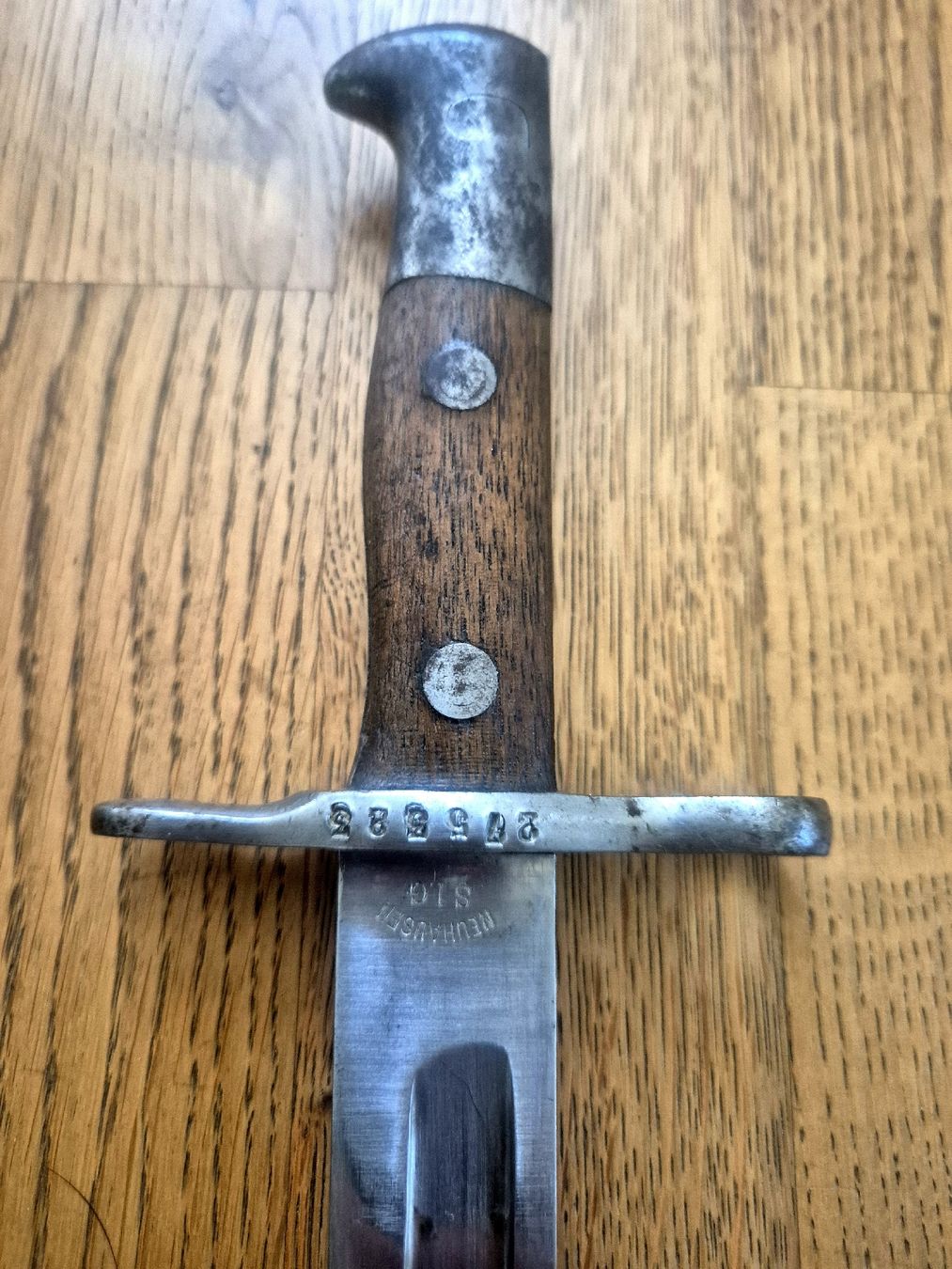 Schweizer Armee Armi bianche: Bajonett Modell 1899 mit Frosch Schweizer Armee, – Usato da Uster venduto da Sleoni 3