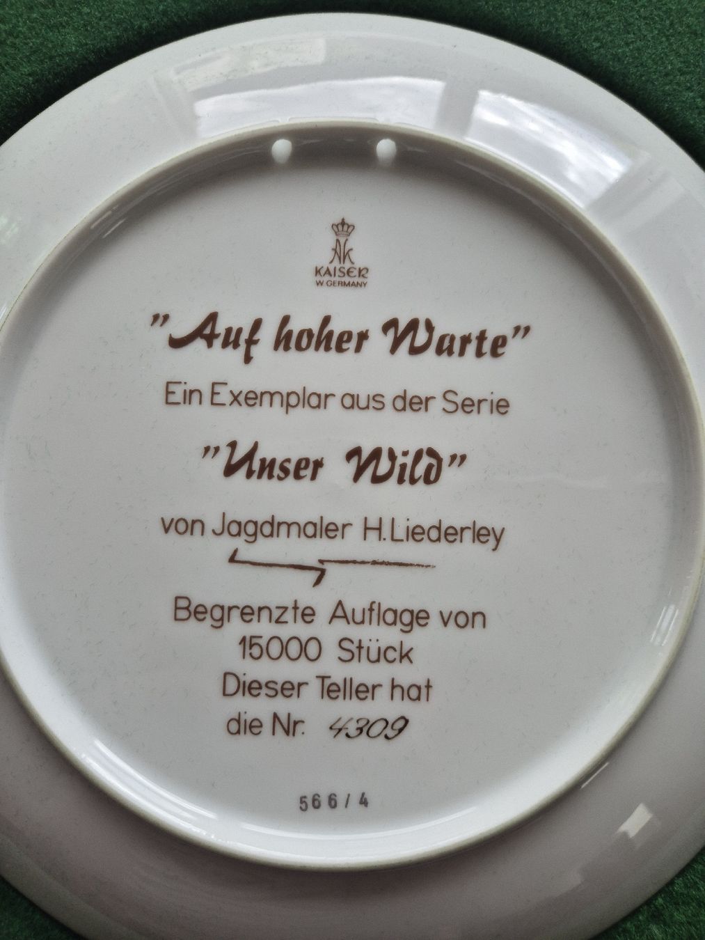 Piatti: Jagdteller Hannes Liederley – Nuovo (secondo la descrizione) da Davos Clavadel venduto da ste_9qdw 2